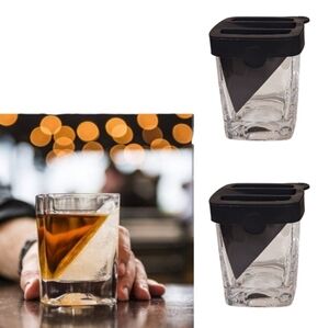Corkcicle Whiskey Wedge Glasses Ice Molds
